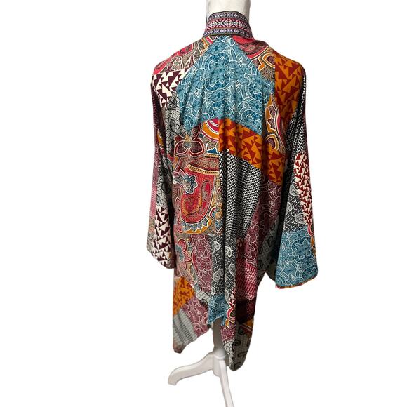 Honey Punch Mixed Print  Bohemian Kimono  Small - XL - Picture 3 of 10